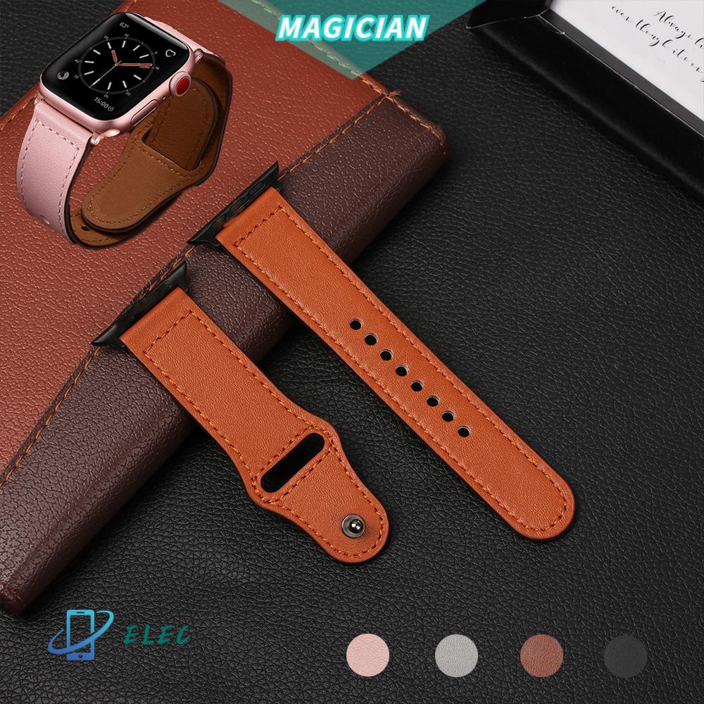 🔸MAGIC🔹 Luxury Precisely Women Man Jewelry Replacement Genuine Leather Watch band