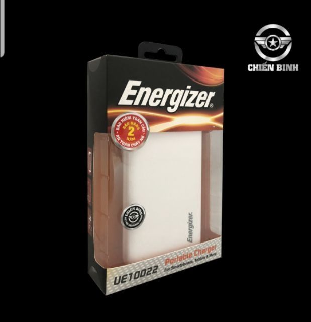 Sạc Energizer Chiến Binh 10.000mAh - Lithium Polymer - UE10022/10053...