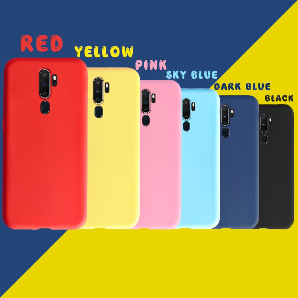 Ốp điện thoại silicon màu trơn đơn giản cho Oppo A9 A5 2020 A9 2020 / A5 2020