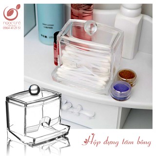 Hộp Đựng Tăm Bông mỹ phẩm vệ sinh