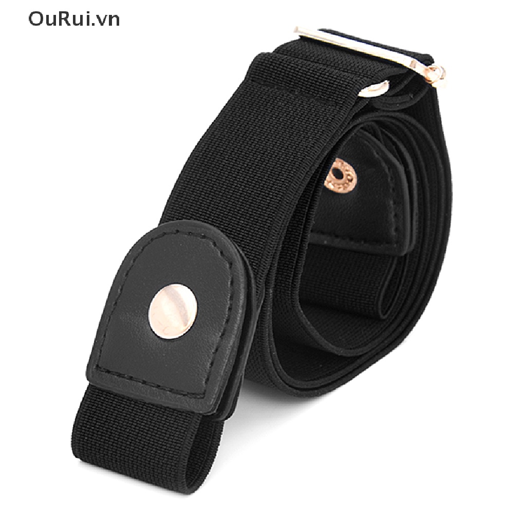 {RUI} Thắt Lưng Unisex Không Khóa Co Giãn Vô Hình Trang Trí Có Thể Điều Chỉnh {OuRui.vn}
