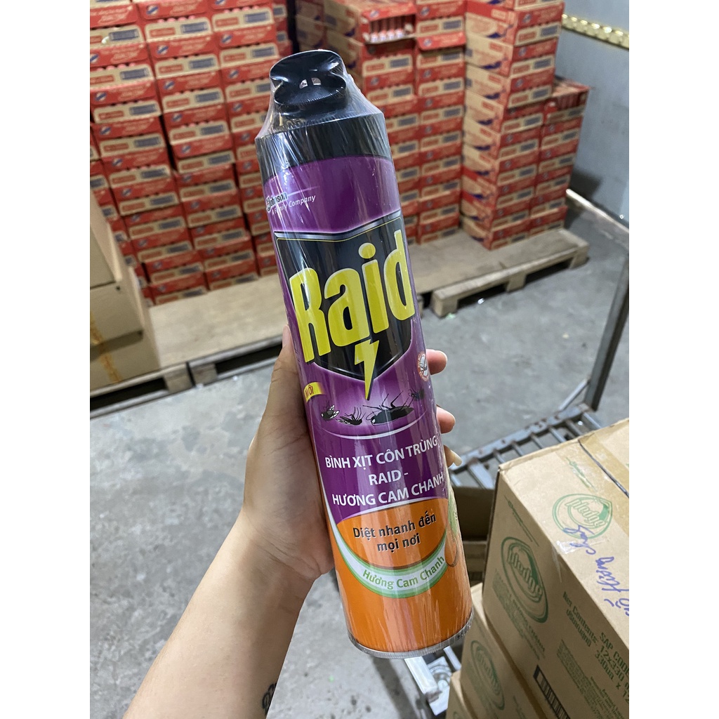 JS RAID Bình xịt côn trùng, xịt muỗi 600ml