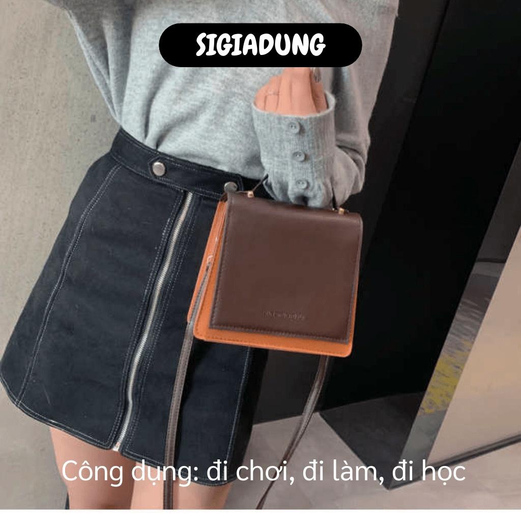 [SGD] Túi Đeo Vai Thời Trang Nữ - Túi Da Đeo Chéo Vintage Da Mềm JingPinPiju Hàn Quốc 8370