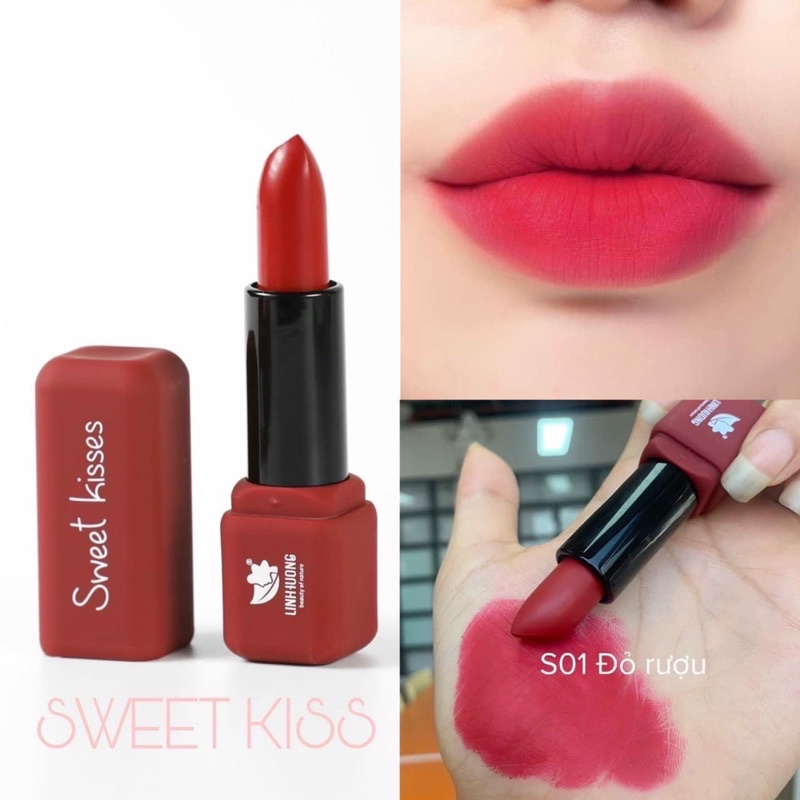 Son Kẹo Linh Hương, son thuần chay chuẩn màu