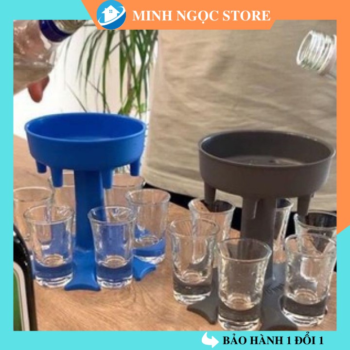 Bộ chia rượu - Phễu rót, khay chia đều rượu thông minh