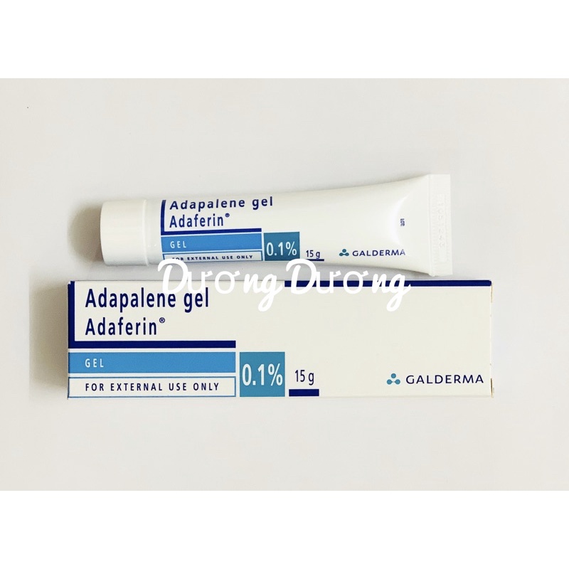 Giảm mụn Adaferin - Adapalene 0,1% Gel 15g [Chính Hãng]