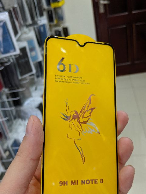 Cường lực Redmi Note 8 / Oppo Realme 5 Pro / Realme 3 Pro / Oppo F9 dùng chung hiệu 6D thiên thần Full màn viền mỏng