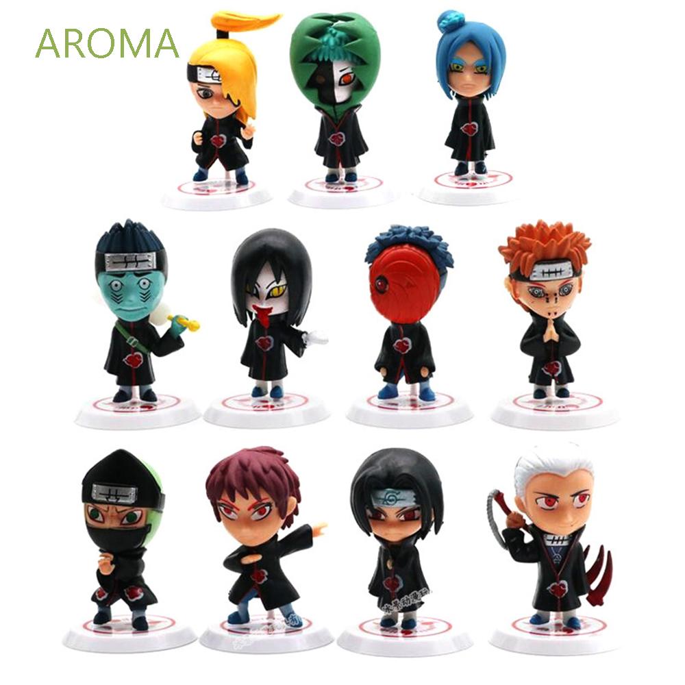 Set 11 Mô Hình Nhân Vật Phim Hoạt Hình Naruto Bằng Pvc