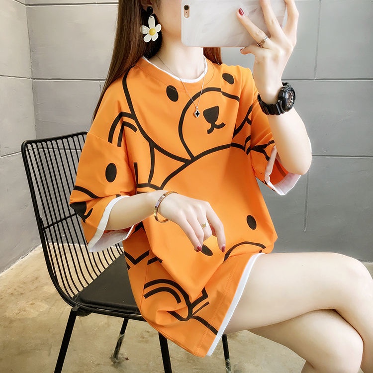 Áo Thun Ngắn Tay In Họa Tiết Hoạt Hình Thời Trang