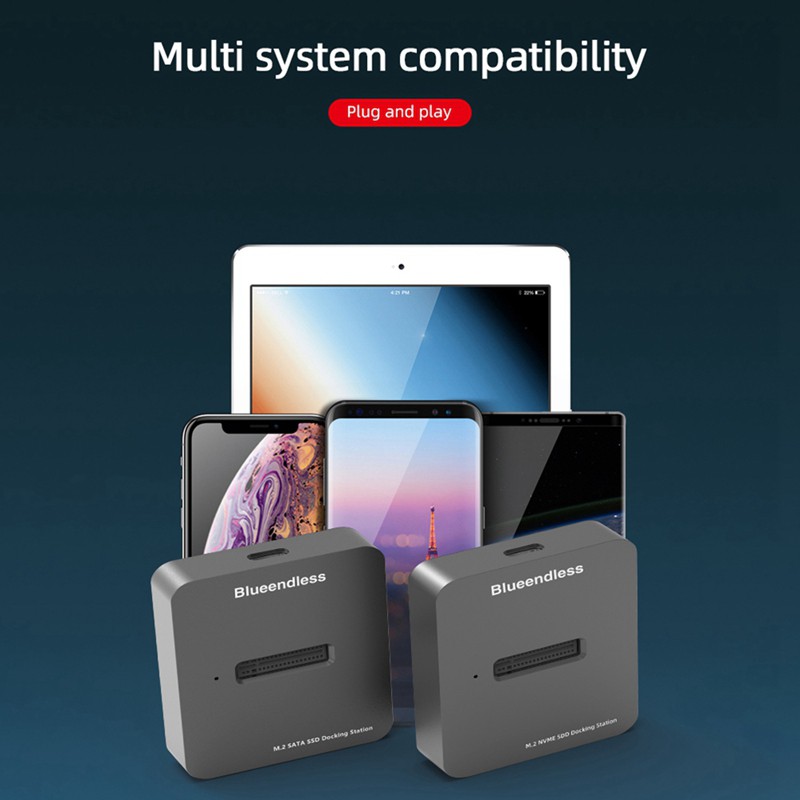 SATA Bộ Đế Chuyển Đổi Cổng Usb 3.1 M.2 Ssd Type C Sang M.2 Ssd Cho Pc Laptop Điện Thoại | BigBuy360 - bigbuy360.vn