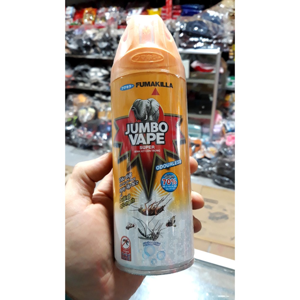 Bình Xịt Côn Trùng, Ruỗi Muỗi Jumbo Vape bình 300ml - 600ml
