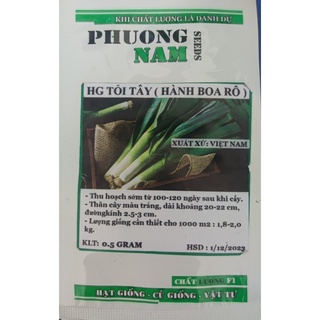 Hạt giống tỏi tây (Hành boa rô) 0,5gr