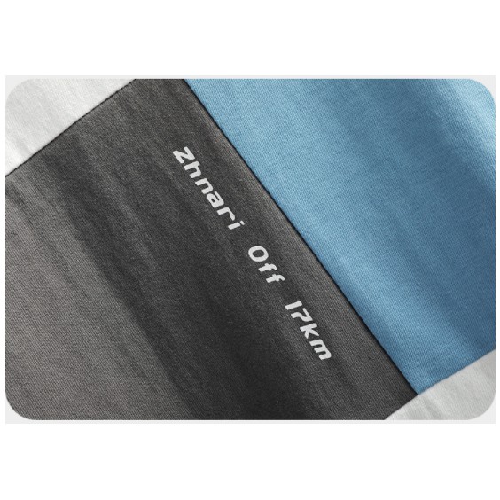 Áo thun cotton ngắn tay dáng rộng phối màu thời trang mùa hè hàng mới dành cho nam
