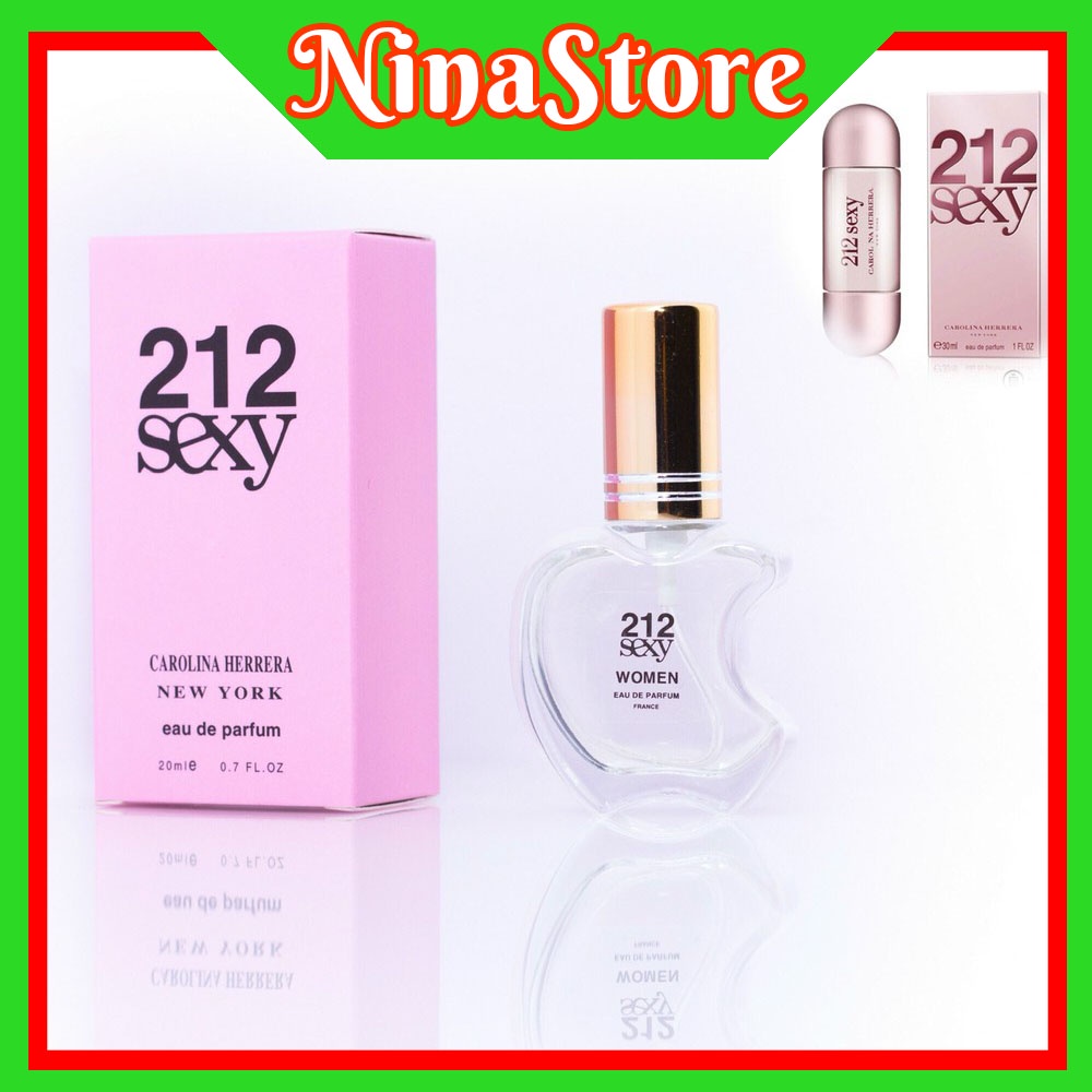 Nước Hoa nữ mini 212 Sexy 20ml chiết Pháp- Dạng xịt- Mùi 212 sexy women- NinaStore- Cosmetics