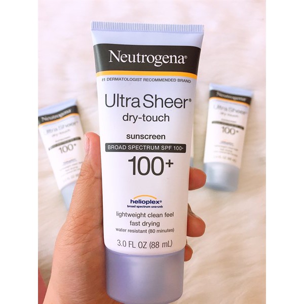 Kem chống nắng Neutrogena ULTRA Sheer Dry Touch 88ml SPF 100 (Chính Hãng)