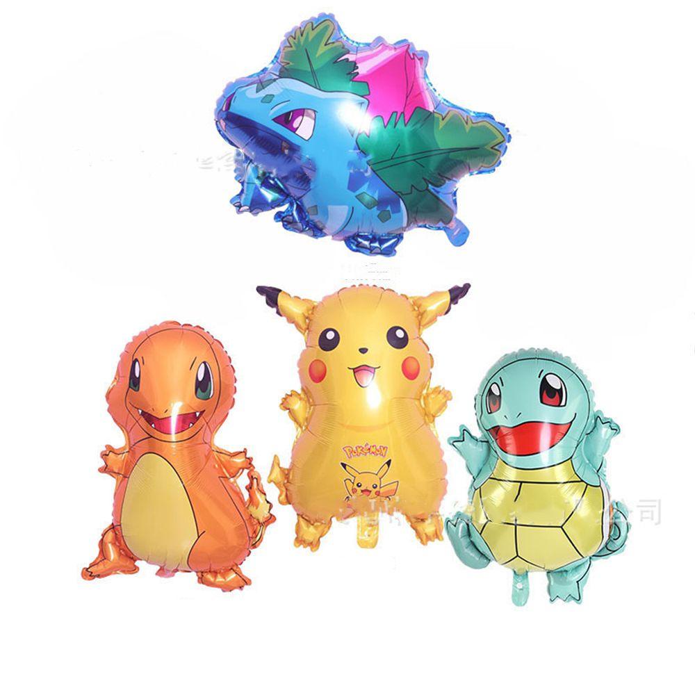 JANE Bong Bóng Nhôm Hình Pokemon Trang Trí Tiệc Sinh Nhật Cho Bé