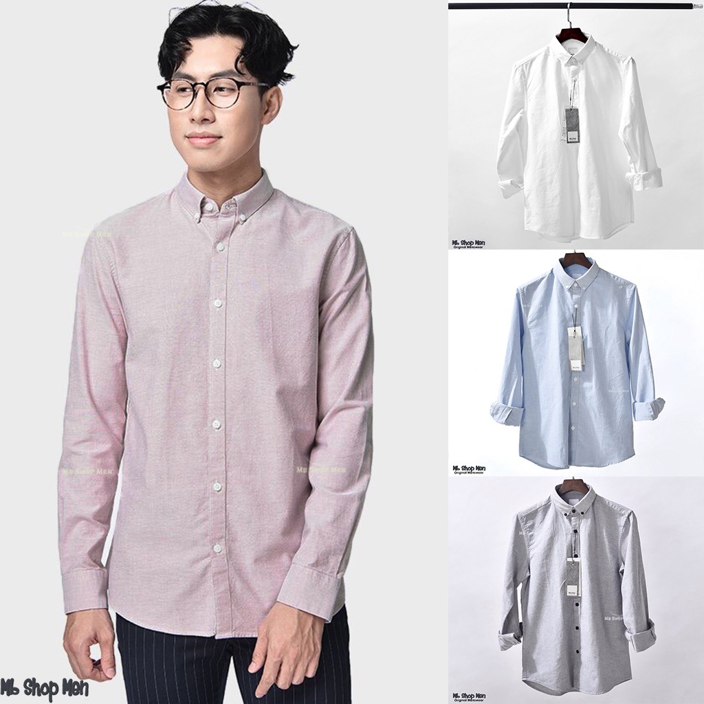 Áosơ mi nam oxford chính hãng chất cotton hàng hiệu cao cấp