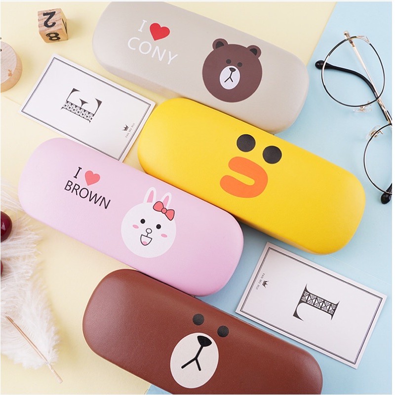 HỘP ĐỰNG KÍNH GỌNG CẬN HÌNH THÚ NHIỀU MÀU 434 SIÊU DỄ THƯƠNG