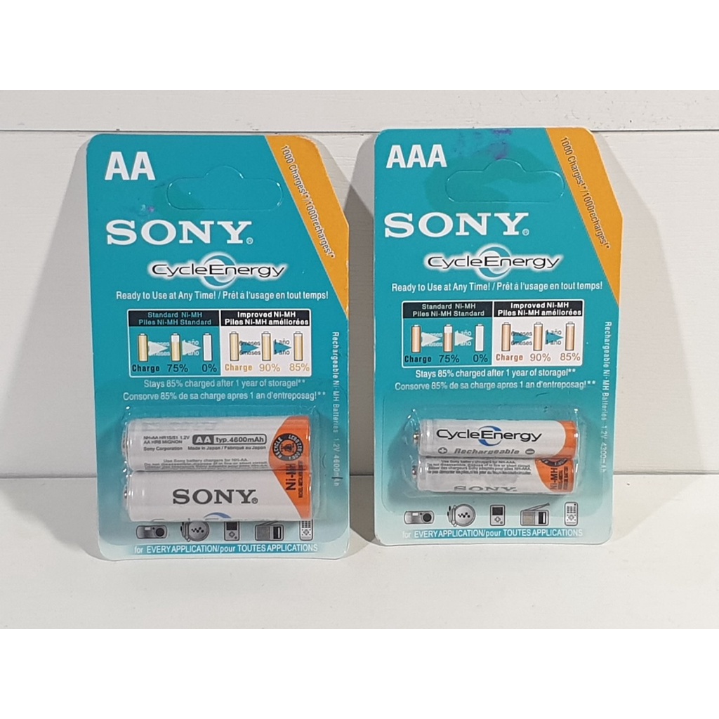 Pin Sạc AA/ AAA Sony Dung Lượng 4600mAh/4300mAh Vỉ 2 Viên - Điện nước gia dụng Hoàng Kim