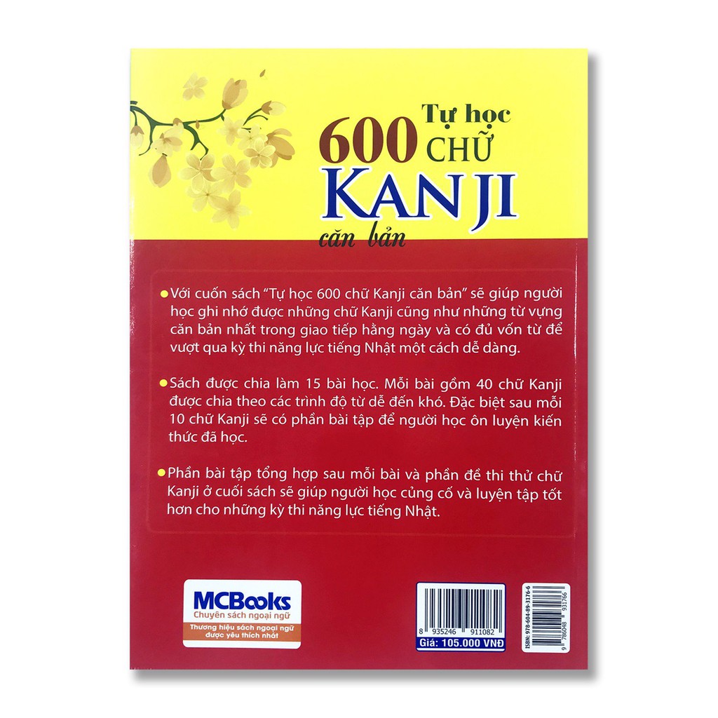 Sách Sách Tự Học 600 Chữ Kanji Căn Bản