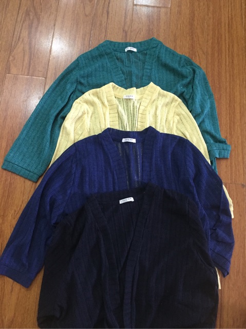 Áo khoác nhẹ Cardigan len xuất Nhật (4 màu)