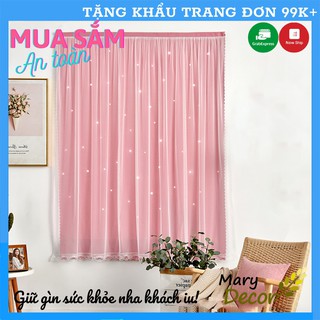 [Có sẵn] Rèm cửa dán chống nắng, rèm dán tường, cửa sổ - phòng khách dễ dàng lắp đặt không khoan đục Mary Decor 2