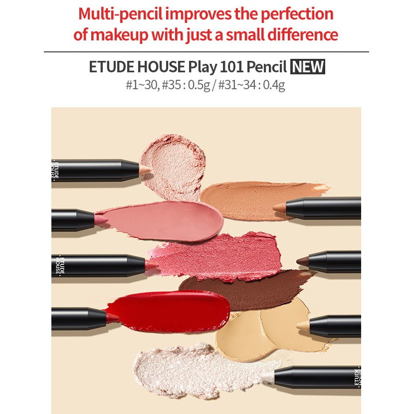 (Hàng Mới Về) Bút Chì Kẻ Chân Mày Etude House 101 0.5g