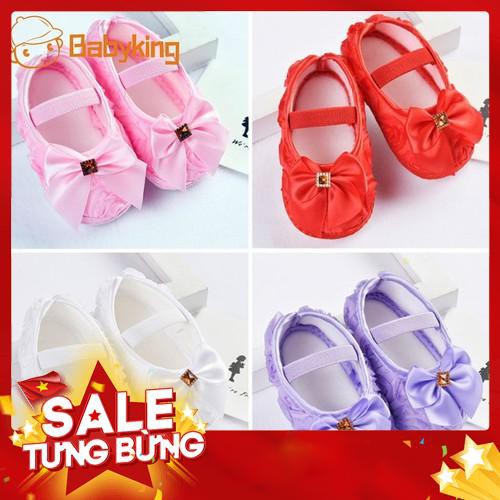 Giày sneaker đính hoa hồng cho bé gái - Hàng nhập khẩu