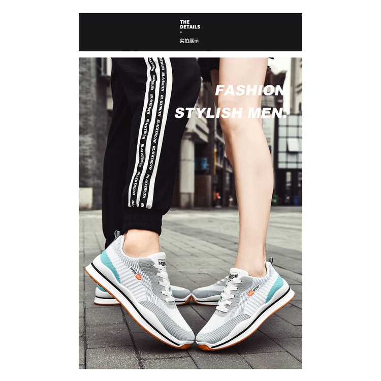 Giày thể thao nam Sneaker, kiểu dáng thể thao, phù hợp với đi làm, đi chơi, thoáng khí, hút mồ hoi chân | BigBuy360 - bigbuy360.vn