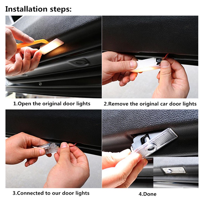 For BMW Car Door Logo Led Light Courtesy Laser Projector Automotive Fashion Lighting