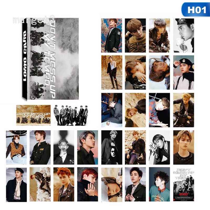 Hộp 30 Ảnh Lomo Card Nhóm Nhạc EXO Don 'T Mess Up My Tempo