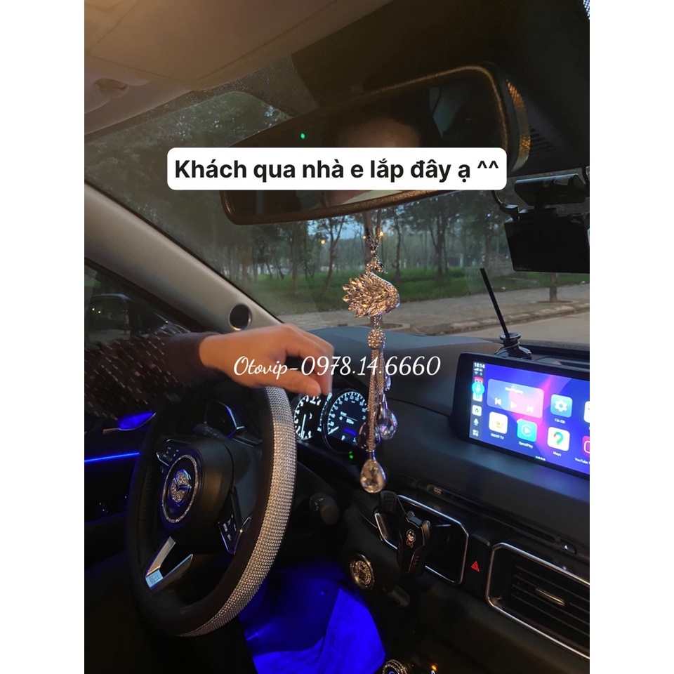 Bọc vô lăng đính đá- full đá viền vô lăng size 38cm