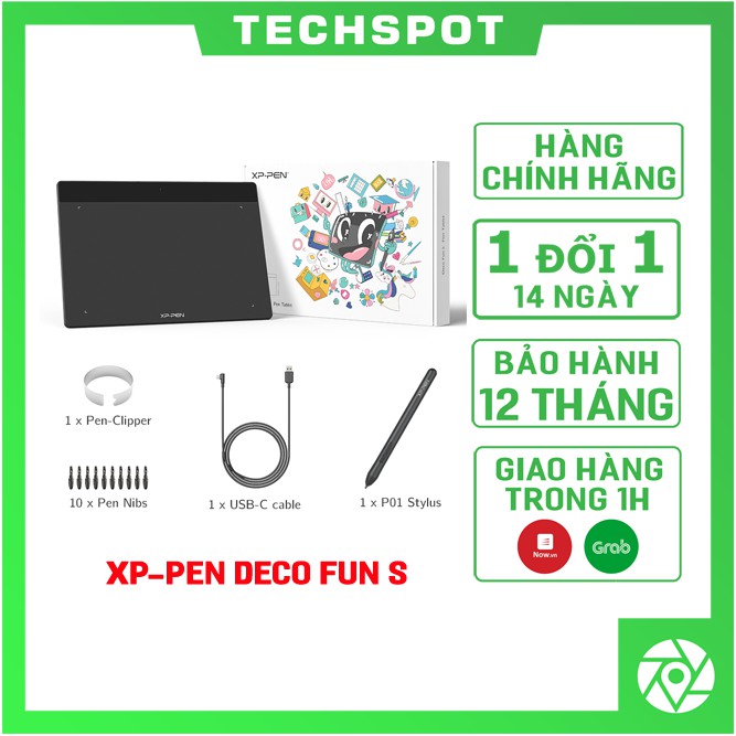 Bảng Vẽ Điện Tử XP-PEN DECO FUN S 6x4inch Android Cảm Ứng Nghiêng