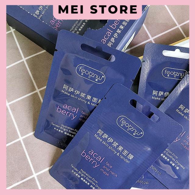 Mặt Nạ Ngủ Acal Berry Feotznw Dưỡng Ẩm Làm Săn Chắc Da Dạng Gói 7ml