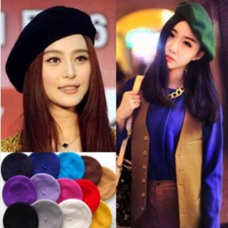 Mũ beret mũ nồi nỉ (Hàng QC)