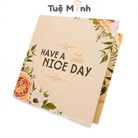 Thiệp chúc mừng sinh nhật, tặng thầy cô, bạn bè nhiều mẫu loại vuông gấp 12cm