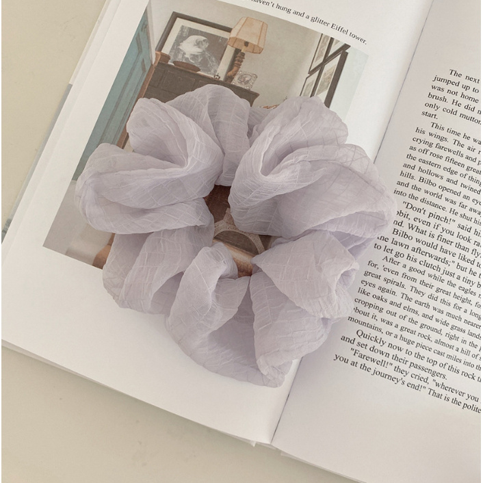 Dây buộc tóc Scrunchies voan mềm dễ thương HD56