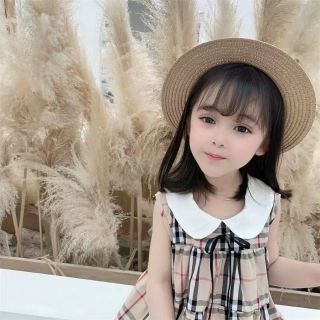 Váy sát nách kẻ Burberry