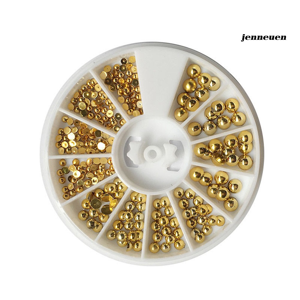 [Hàng mới về] Phụ Kiện Hạt Cườm 3D 2/3/4mm Đính Móng Tay Trang Trí Nghệ Thuật Tự Làm