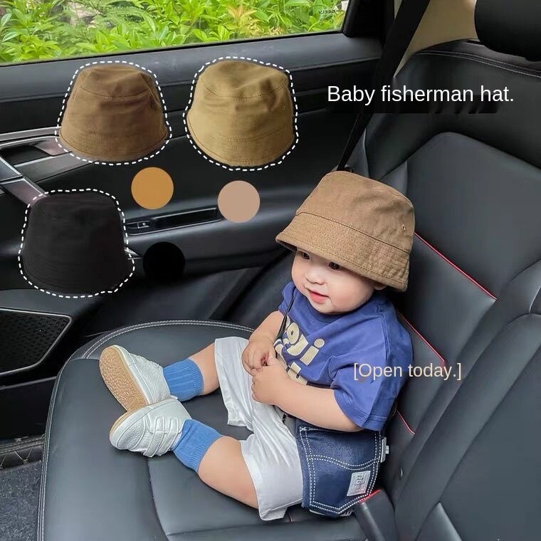 Mũ Bucket Trơn Cho Bé Vành Tròn Phong Cách Hàn Quốc MU00