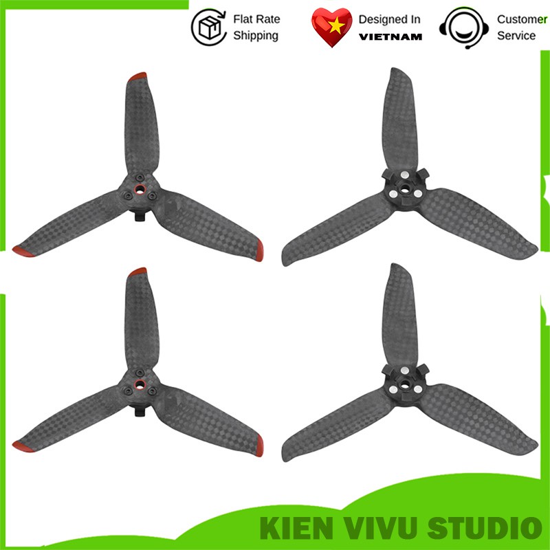 Cánh quạt cho flycam DJI FPV chính hãng, chất liệu carbon siêu bền, chống xước, mẫu mới nhất