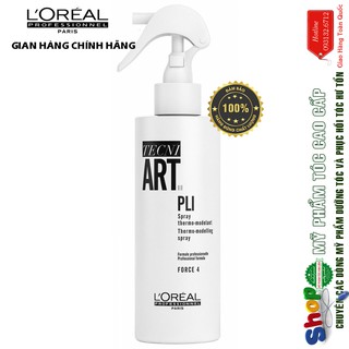 [L'oreal-chính hãng] Xịt tạo sớ tóc và phồng chân L'oréal TECNI.ART PLI Spray (Độ cứng: 4) 190ml