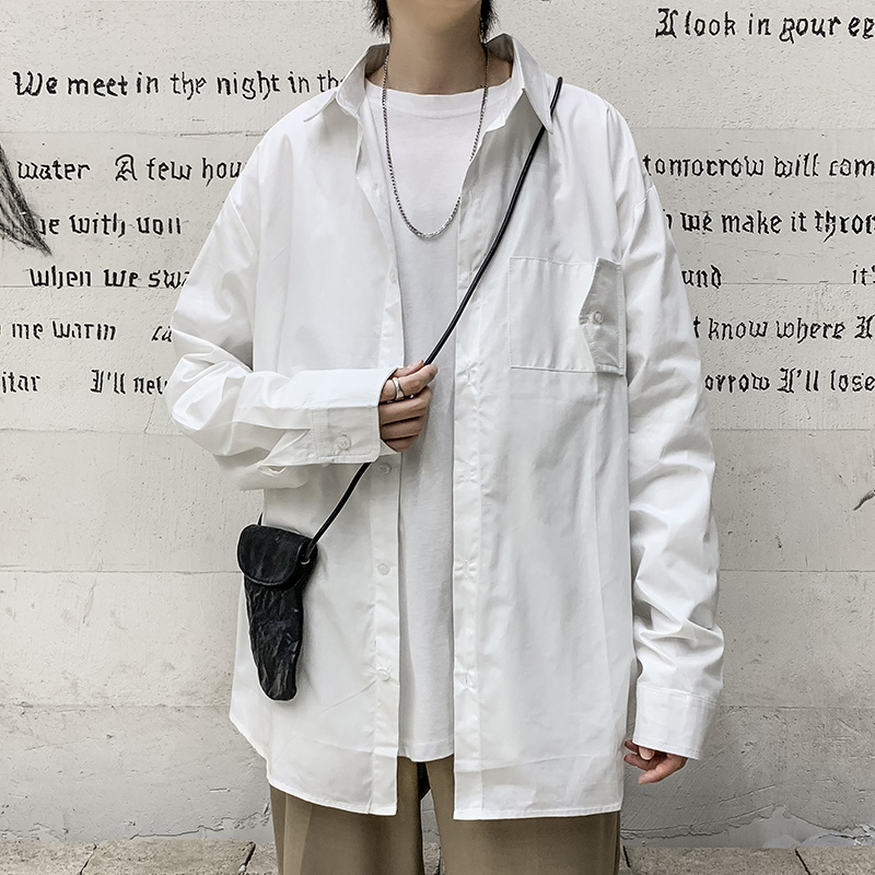 Áo sơ mi nam dài tay dáng rộng phong cách Hàn Quốc | BigBuy360 - bigbuy360.vn