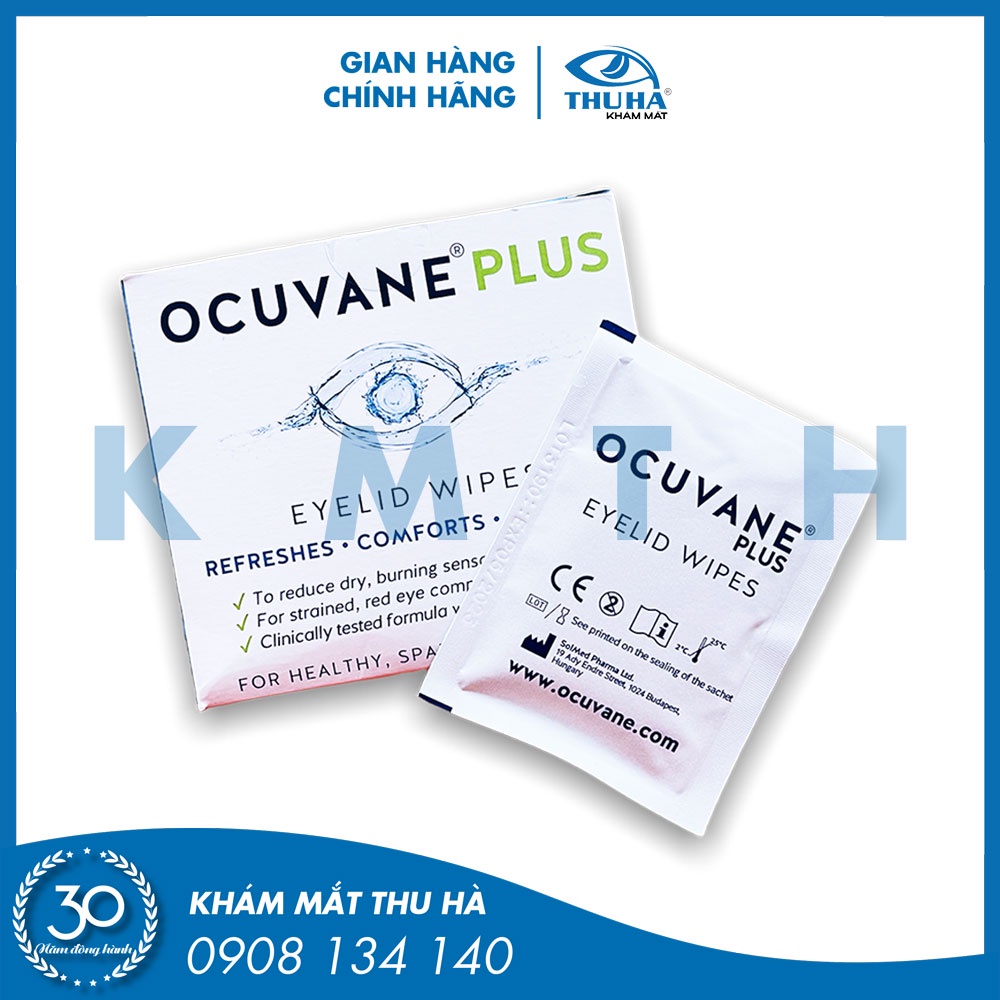Miếng gạc lau mi mắt OCUVANE PLUS - Hungary