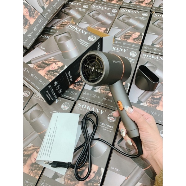 Máy sấy tóc, tạo kiểu tóc chính hãng Sokany máy sấy tạo kiểu ion âm chống khô tóc