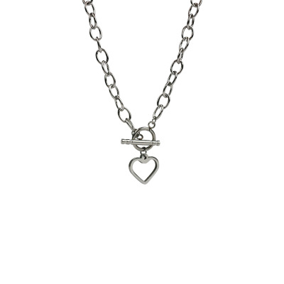 Dây chuyền mặt hình trái tim phong cách hip hop 23477 dễ phối đồ