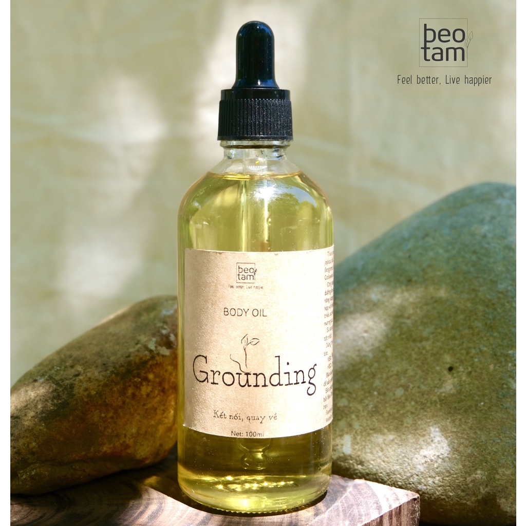 Dầu Dưỡng thể Body oil Grounding Bèo Tấm dầu ủ thảo mộc giúp da mềm mịn không nhờn rít tinh dưỡng body tóc massage