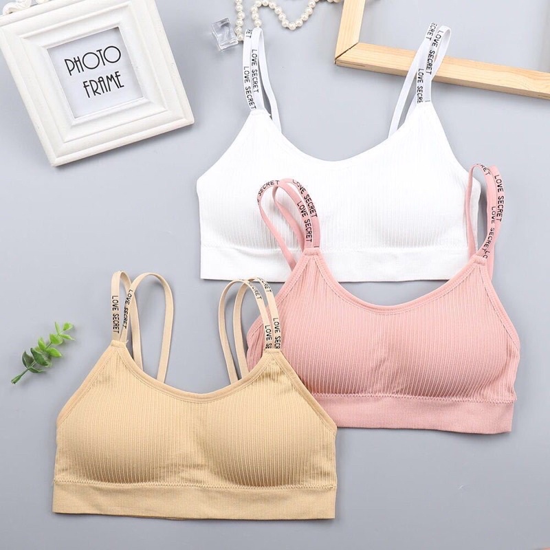 Áo Bra Tập Gym, Bra Thể Thao 2 Dây - Áo Ngực Không Gọng