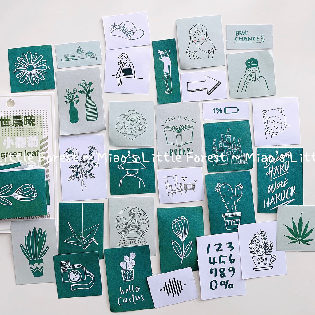 SET 60 MIẾNG STICKER THEO TONE MÀU VOL.1 | MST370