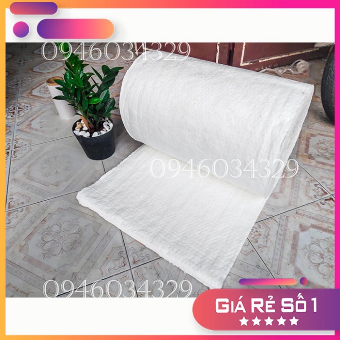 Bông gốm Ceramic Cách nhiệt chống cháy Dày 25mm Khổ RỘNG 60cm -DÀI 65CM CERAMIC